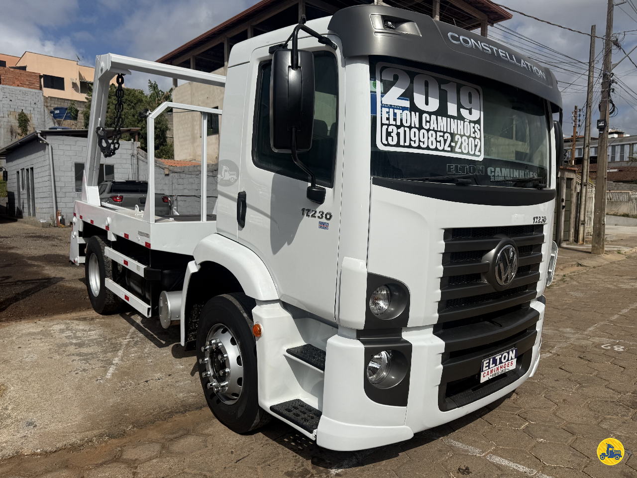 CAMINHAO VOLKSWAGEN VW 17230 Poliguindaste Toco 4x2 Elton Caminhões JOAO MONLEVADE MINAS GERAIS MG