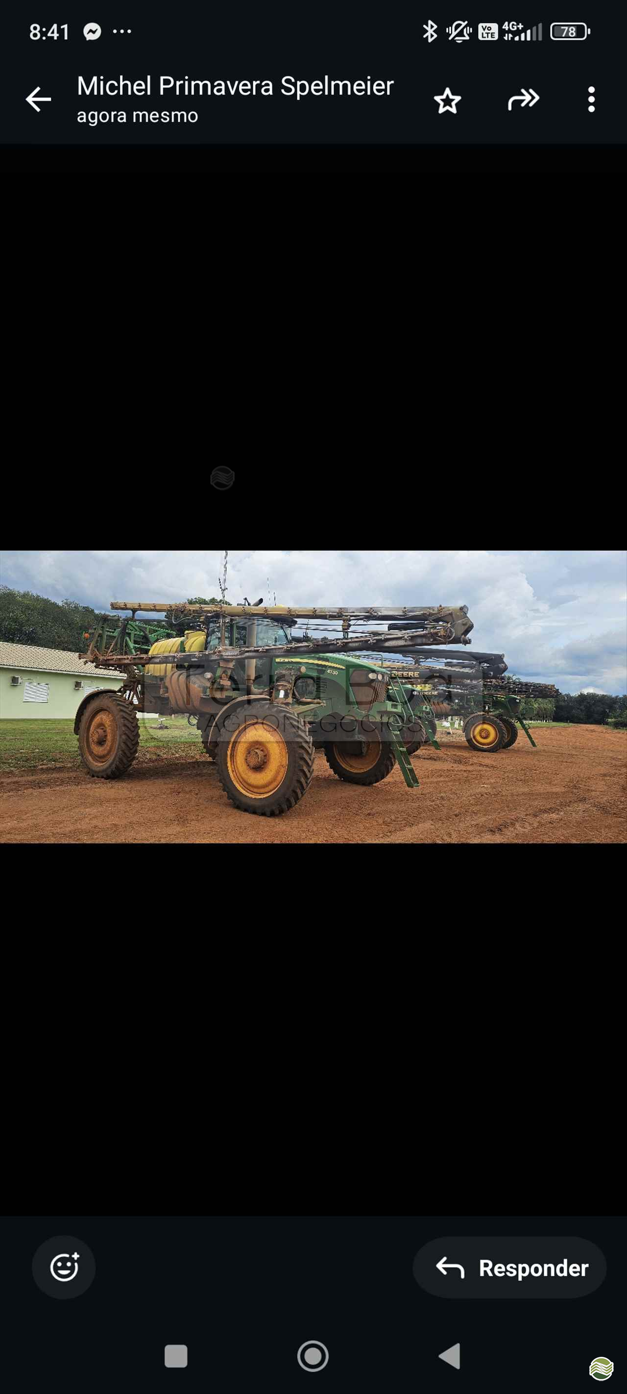 PULVERIZADOR JOHN DEERE JOHN DEERE 4730 Tração 4x4 Terra Boa Agronegócios JATAI GOIAS GO