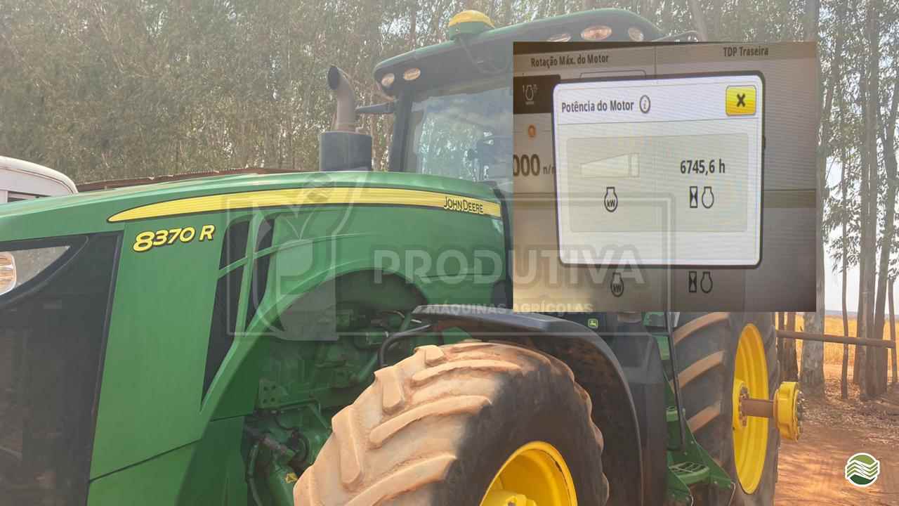 TRATOR JOHN DEERE JOHN DEERE 8370R Tração 4x4 Produtiva Máquinas CAMPO VERDE MATO GROSSO MT