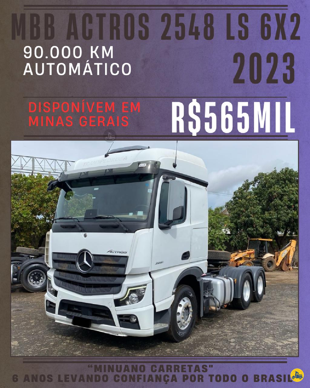 CAMINHAO MERCEDES-BENZ MB 2548 Cavalo Mecânico Cavalo 6x2 Minuano Carretas VACARIA RIO GRANDE DO SUL RS
