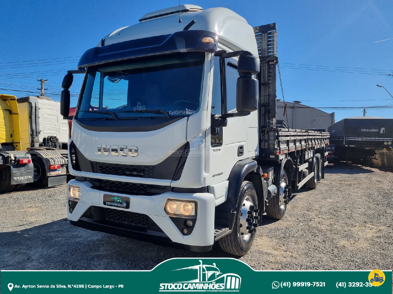 CAMINHAO IVECO TECTOR 170E25 Carga Seca BiTruck 8x2 Stoco Caminhões  CAMPO LARGO PARANÁ PR