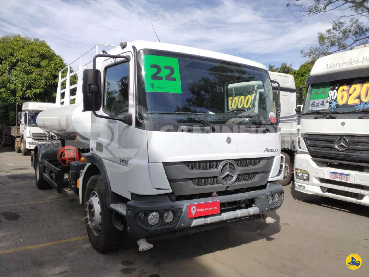 CAMINHAO MERCEDES-BENZ MB 1419 Tanque Pipa Toco 4x2 RL Caminhões  RIO VERDE GOIAS GO