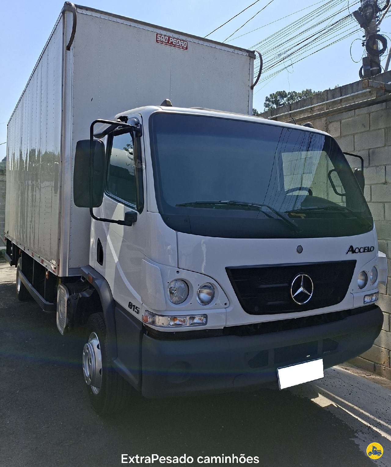 CAMINHAO MERCEDES-BENZ MB 815 Baú Furgão 3/4 4x2 ExtraPesado Caminhões SANTO ANDRE SÃO PAULO SP