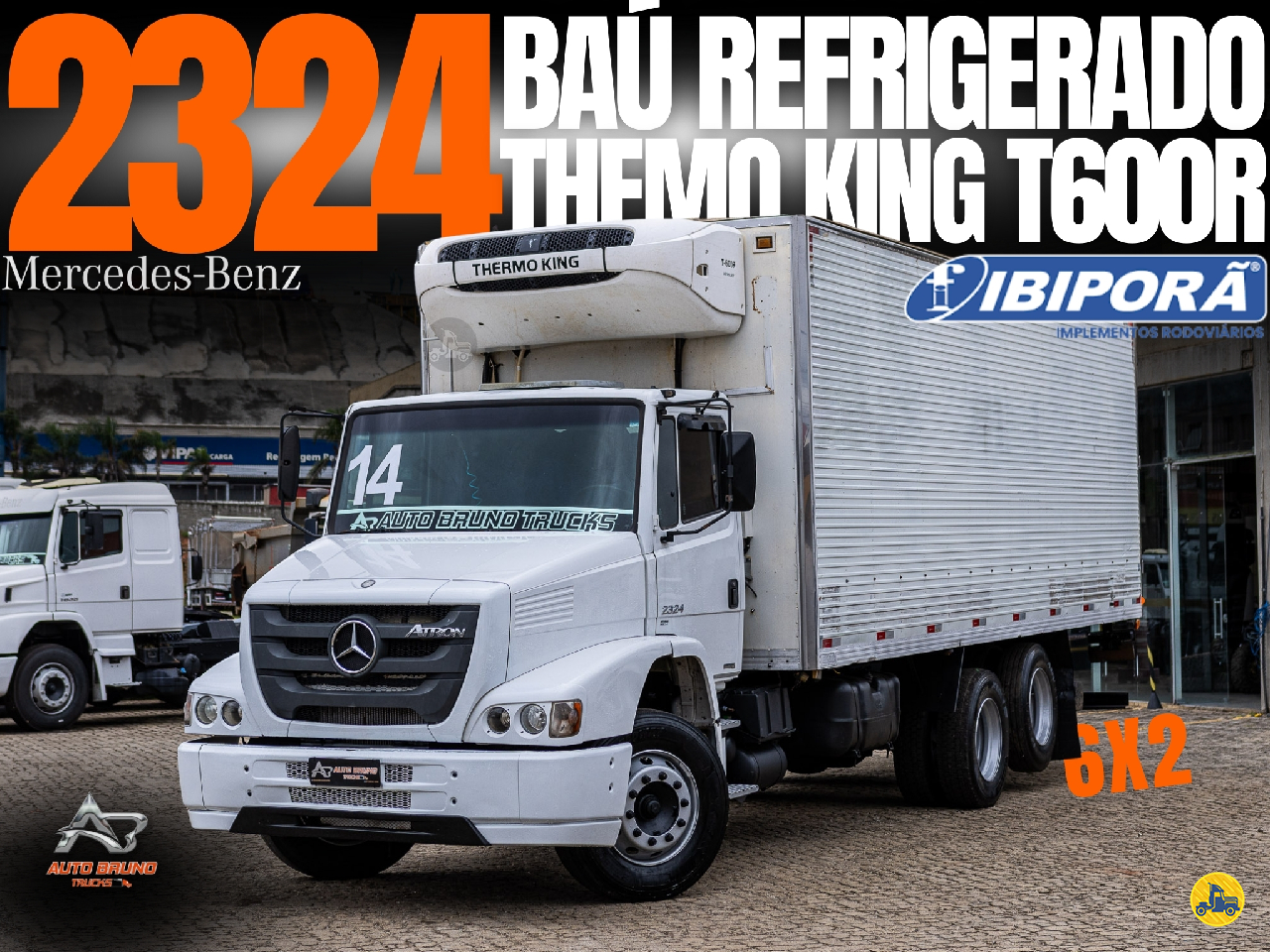 CAMINHAO MERCEDES-BENZ MB 2324 Baú Frigorífico Truck 6x2 Auto Bruno Trucks BETIM MINAS GERAIS MG