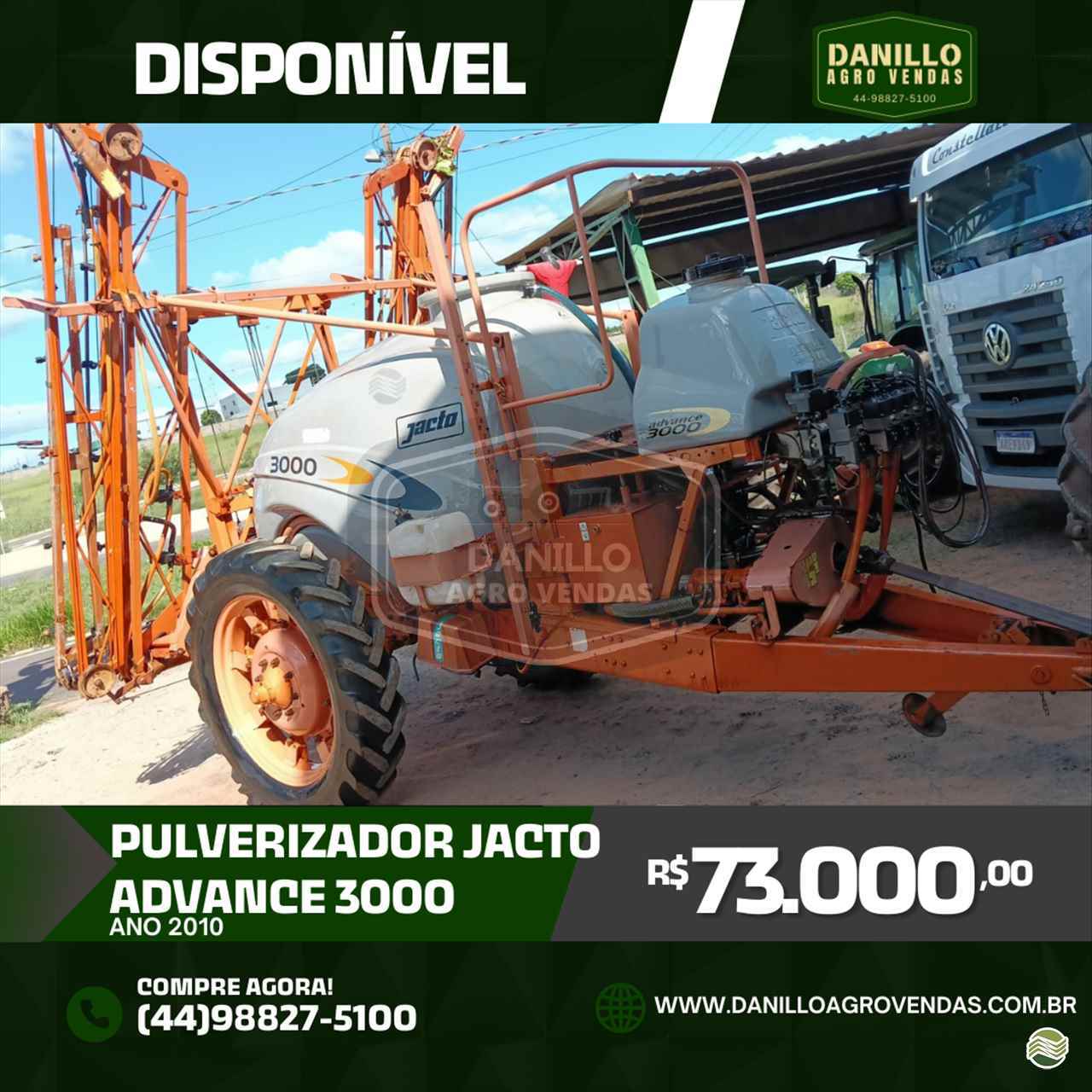 PULVERIZADOR JACTO ADVANCE 3000 AM24 Arrasto Danillo Agro Vendas UMUARAMA PARANÁ PR