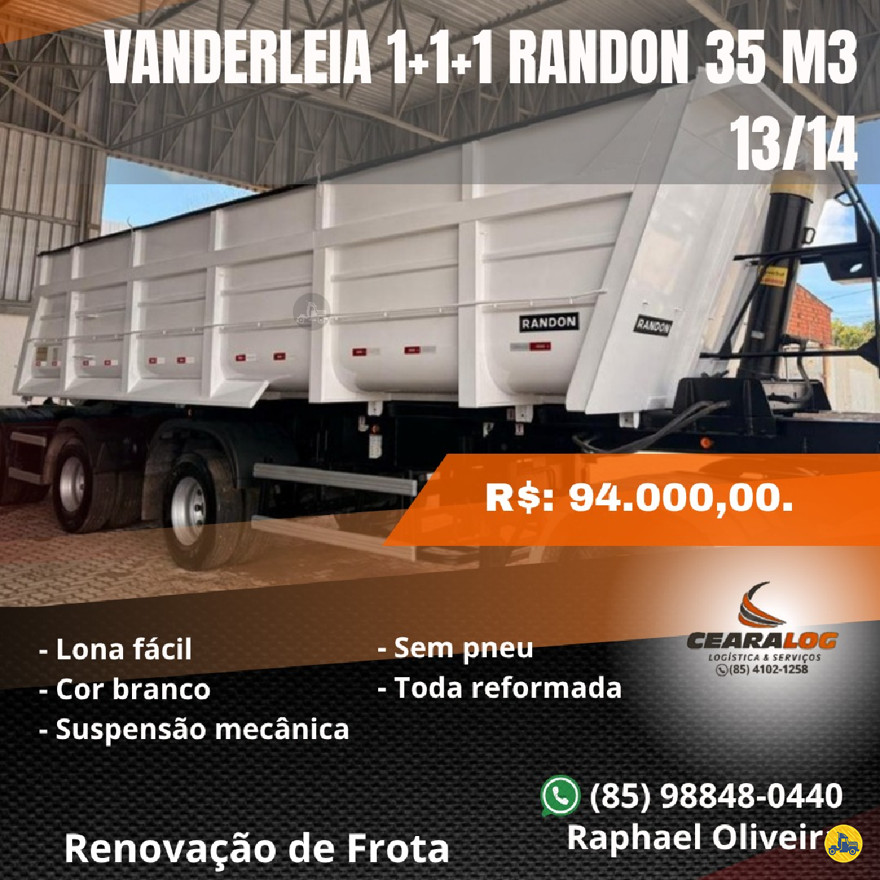 CARRETA SEMI-REBOQUE BASCULANTE Cearalog FORTALEZA CEARÁ CE