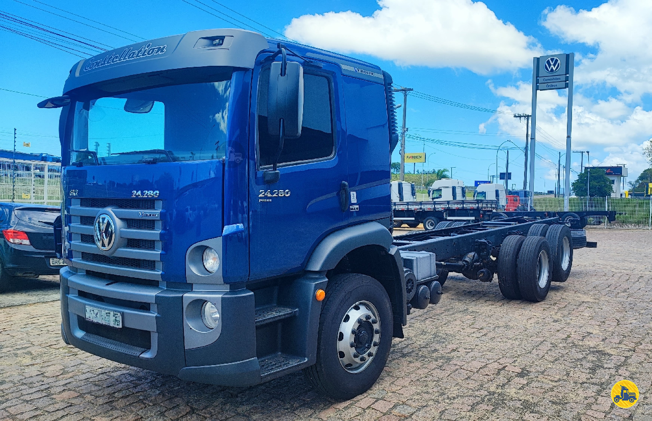 CAMINHAO VOLKSWAGEN VW 24280 Chassis Truck 6x2 Primos Caminhões ICARA SANTA CATARINA SC