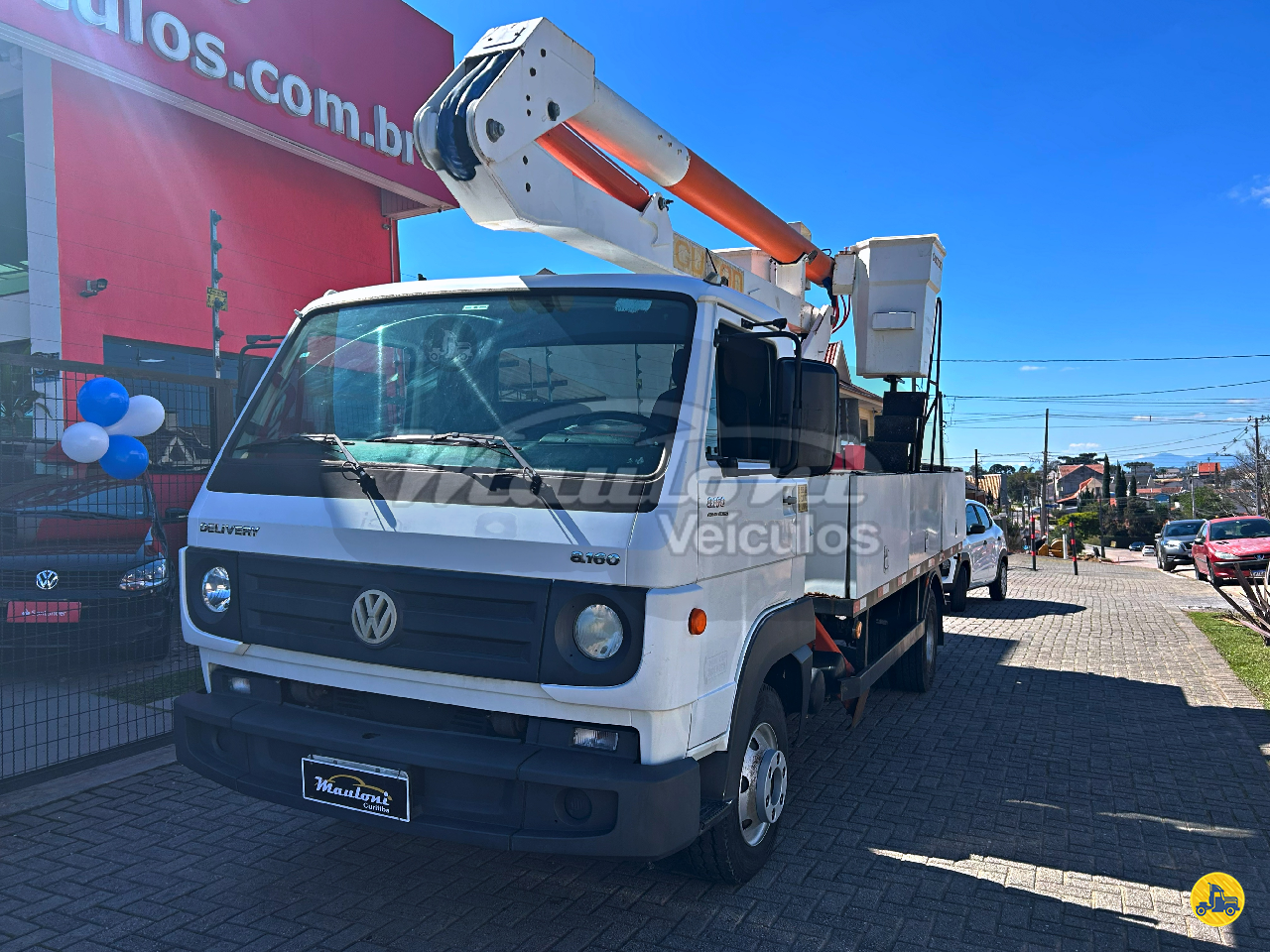CAMINHAO VOLKSWAGEN VW 8160 Cesto Aereo Duplo 3/4 4x2 Mauloni Veículos CURITIBA PARANÁ PR