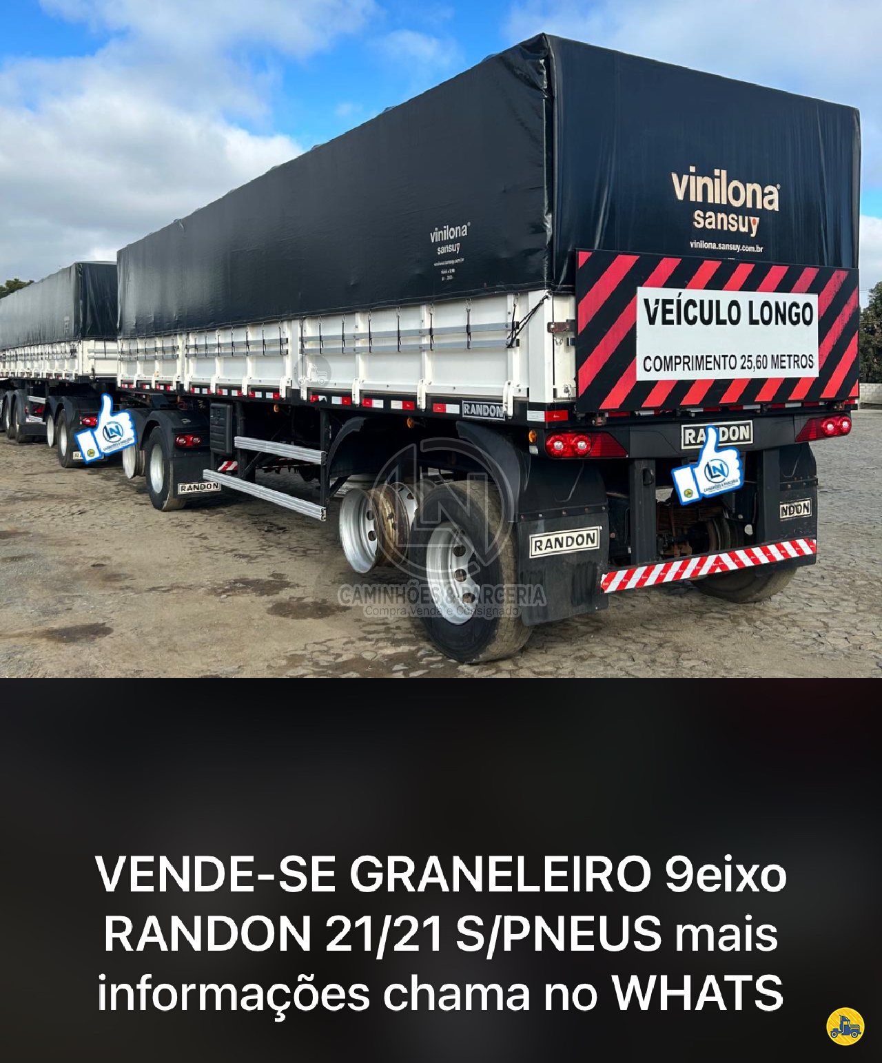 CARRETA BITREM 9 EIXOS GRANELEIRO LN Caminhões & Parceria Compra Venda e Consignado PONTA GROSSA PARANÁ PR