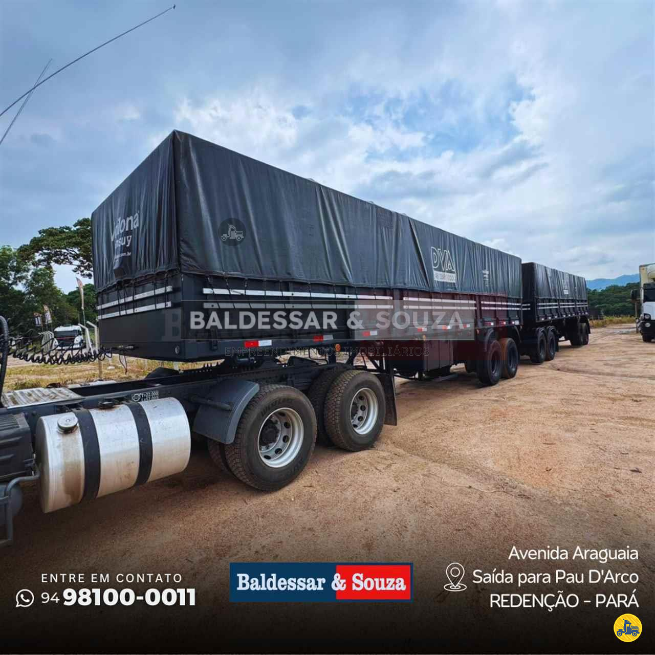 CARRETA SEMI-REBOQUE BOBINEIRO Baldessar e Souza Implementos Rodoviários CUMARU DO NORTE PARÁ PA