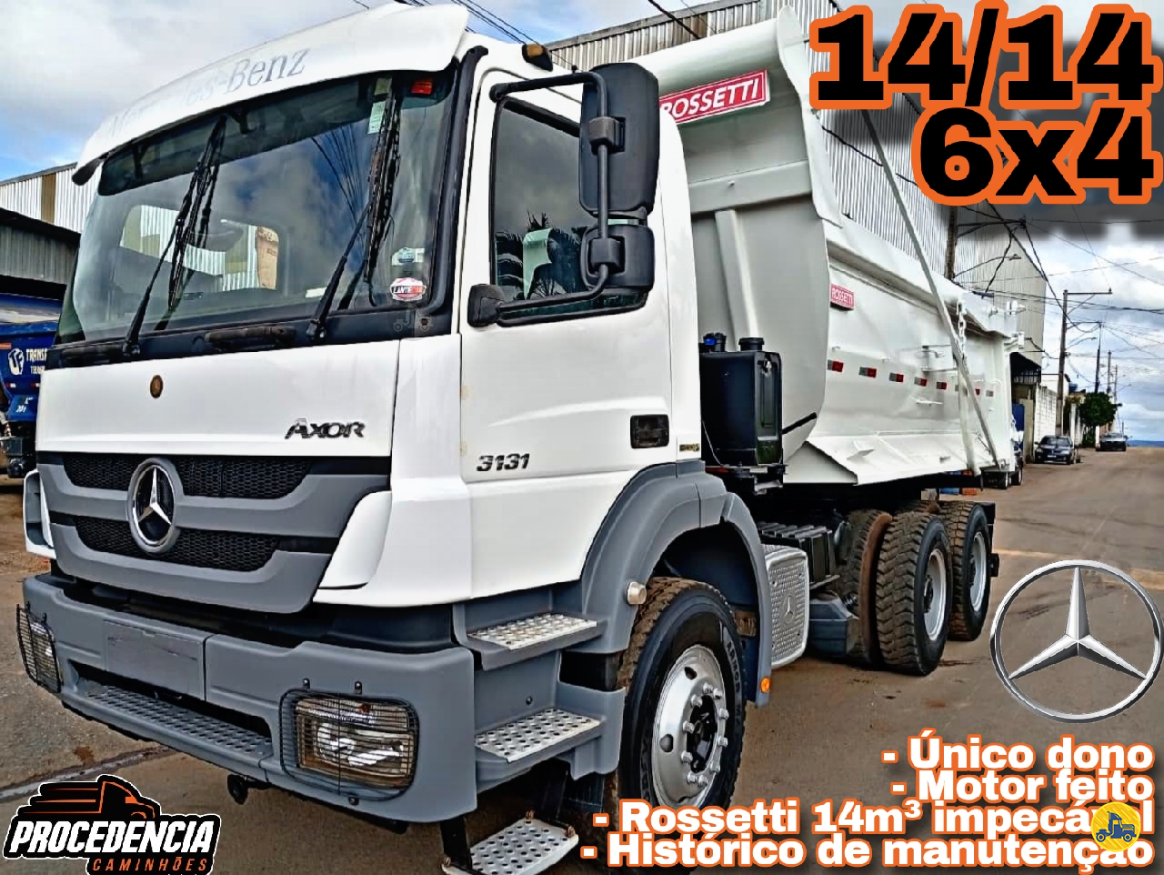 CAMINHAO MERCEDES-BENZ MB 3131 Caçamba Basculante Truck 6x4 Procedência Caminhões CONTAGEM MINAS GERAIS MG