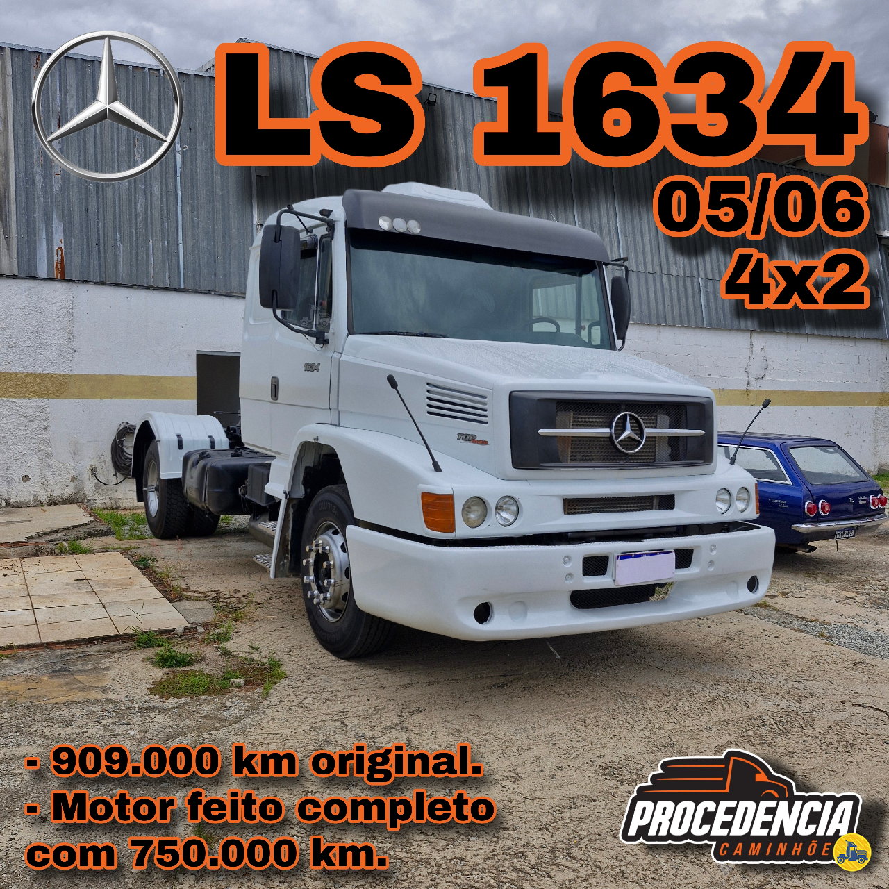 CAMINHAO MERCEDES-BENZ MB 1634 Cavalo Mecânico Cavalo 4x2 Procedência Caminhões CONTAGEM MINAS GERAIS MG