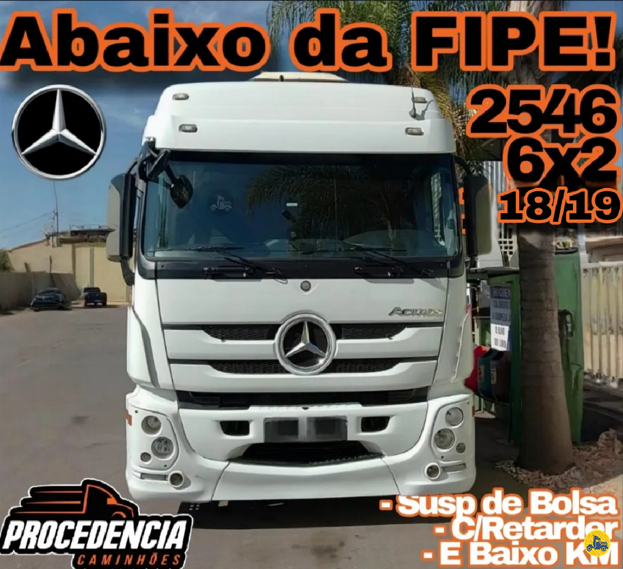 CAMINHAO MERCEDES-BENZ MB 2546 Cavalo Mecânico Cavalo 6x2 Procedência Caminhões CONTAGEM MINAS GERAIS MG