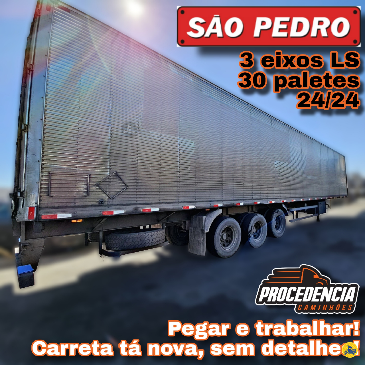CARRETA SEMI-REBOQUE BAU FURGÃO Procedência Caminhões CONTAGEM MINAS GERAIS MG