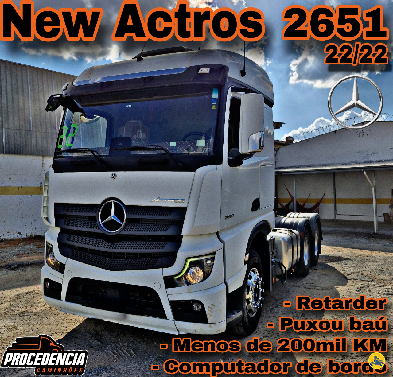 CAMINHAO MERCEDES-BENZ MB 2651 Cavalo Mecânico Cavalo 6x4 Procedência Caminhões CONTAGEM MINAS GERAIS MG