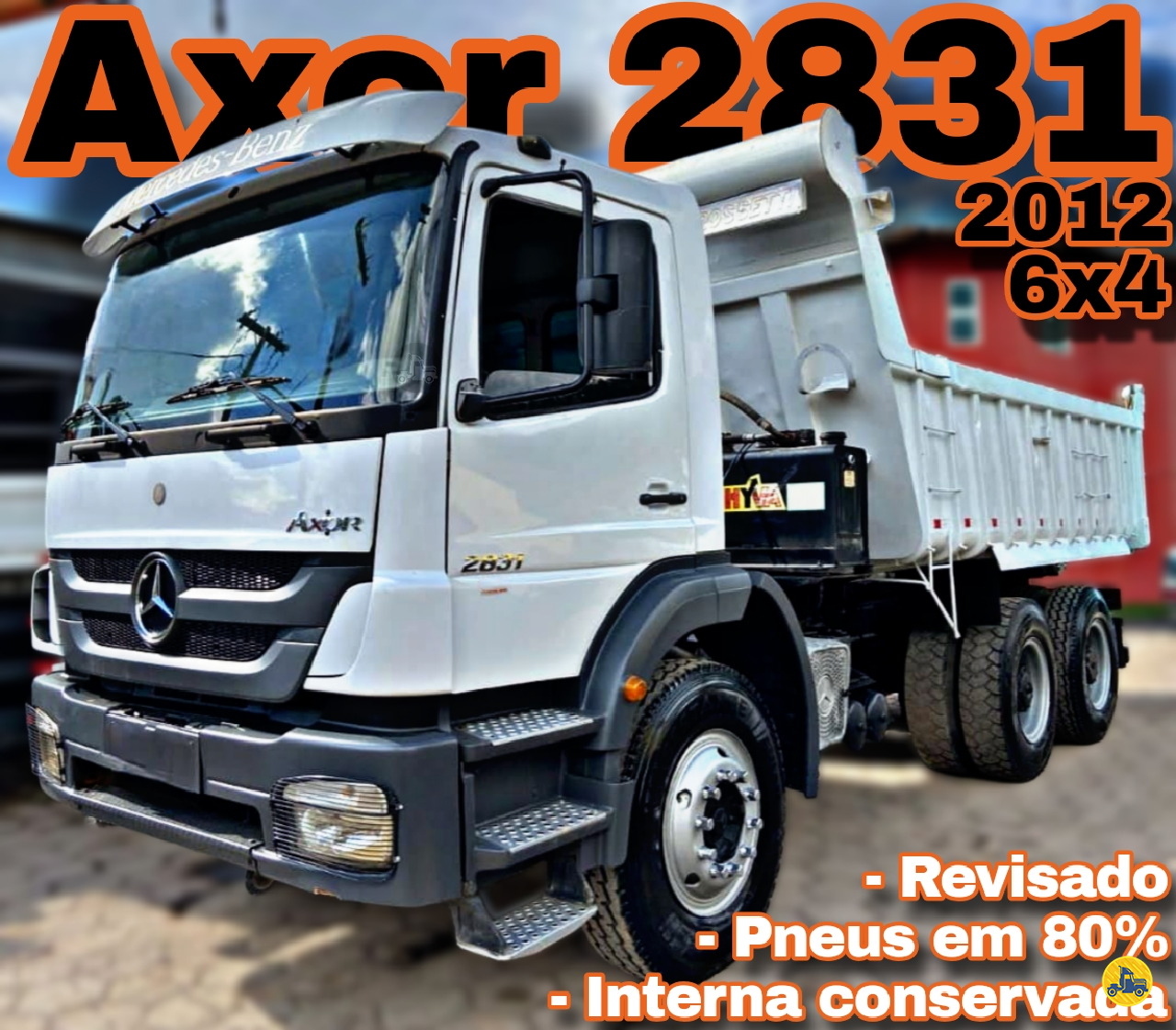 CAMINHAO MERCEDES-BENZ MB 2831 Caçamba Basculante Truck 6x4 Procedência Caminhões CONTAGEM MINAS GERAIS MG