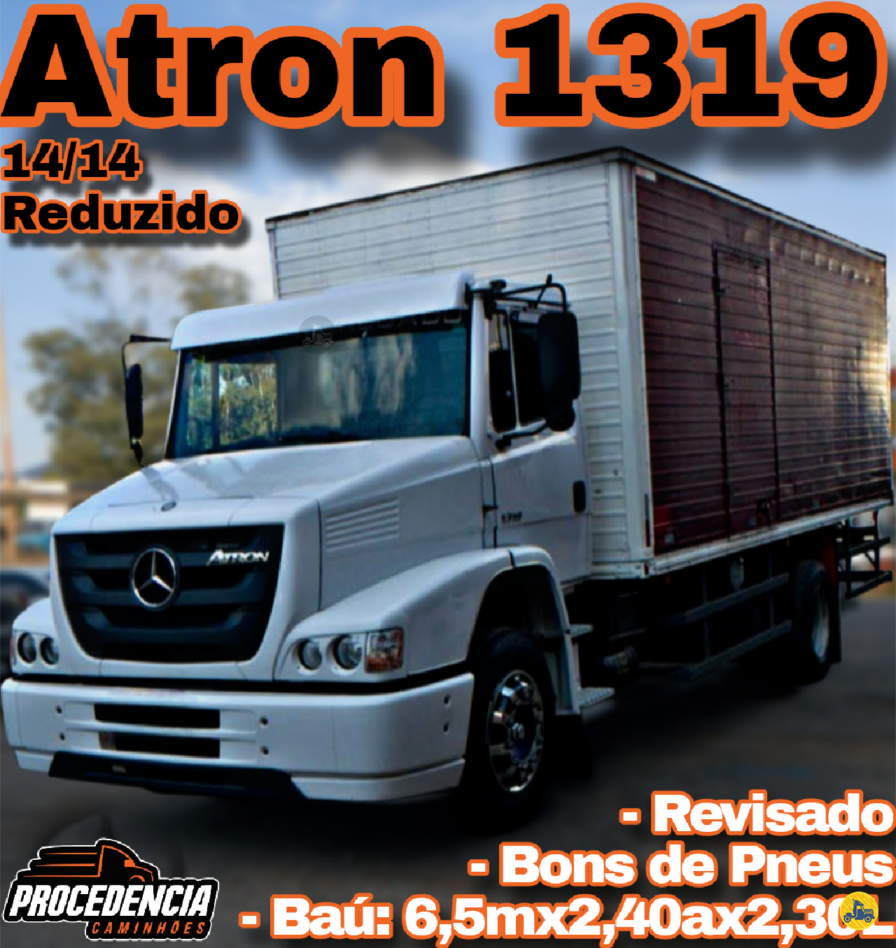 CAMINHAO MERCEDES-BENZ MB 1319 Baú Furgão Toco 4x2 Procedência Caminhões CONTAGEM MINAS GERAIS MG