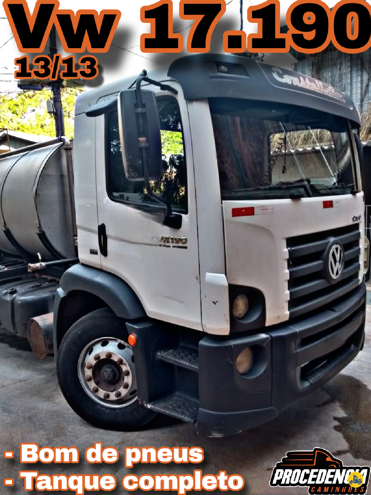 CAMINHAO VOLKSWAGEN VW 17190 Tanque Pipa Cavalo 4x2 Procedência Caminhões CONTAGEM MINAS GERAIS MG