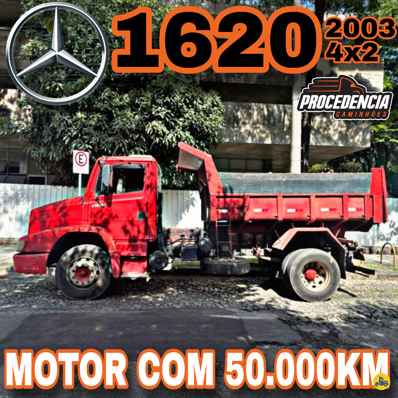 CAMINHAO MERCEDES-BENZ MB 1620 Caçamba Basculante Toco 4x2 Procedência Caminhões CONTAGEM MINAS GERAIS MG